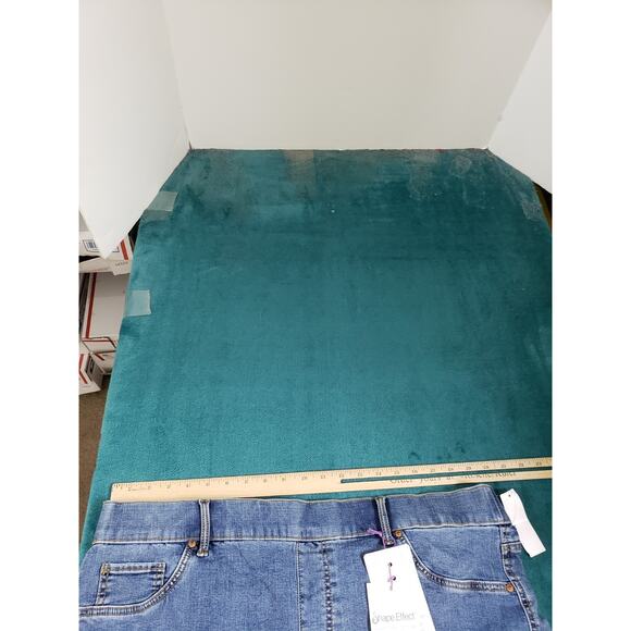 Gloria Vanderbilt Jeans Size 20 W Women Blue Stretch High Rise Pull On Capri NWT - Picture 11 of 15